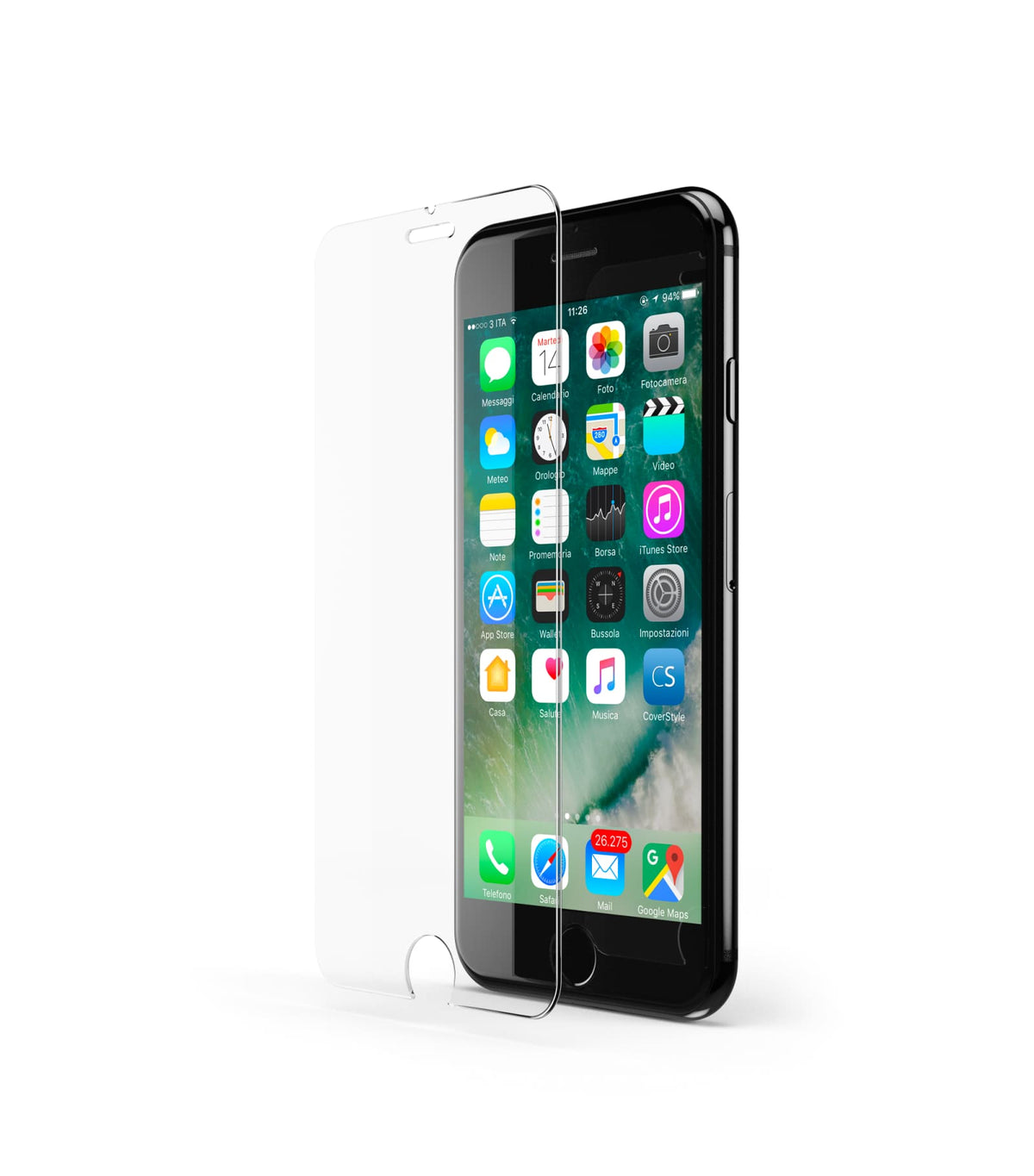 Pellicola in Vetro Temperato per iPhone 8 Plus-7Plus-6S Plus-6 Plus